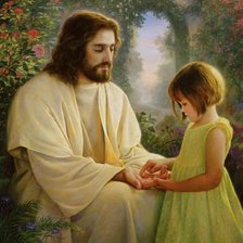 Схема вышивки «Христос с детьми»