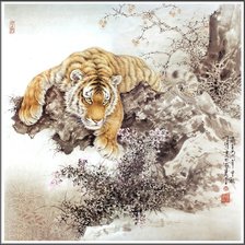 Оригинал схемы вышивки «тигр» (№137149)