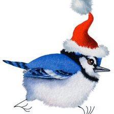 Оригинал схемы вышивки «Рождественская птичка» (№137479)