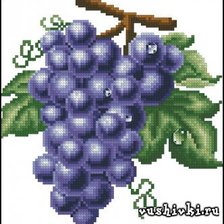 Схема вышивки «виноград»