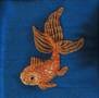 Схема вышивки «золтая рибка»