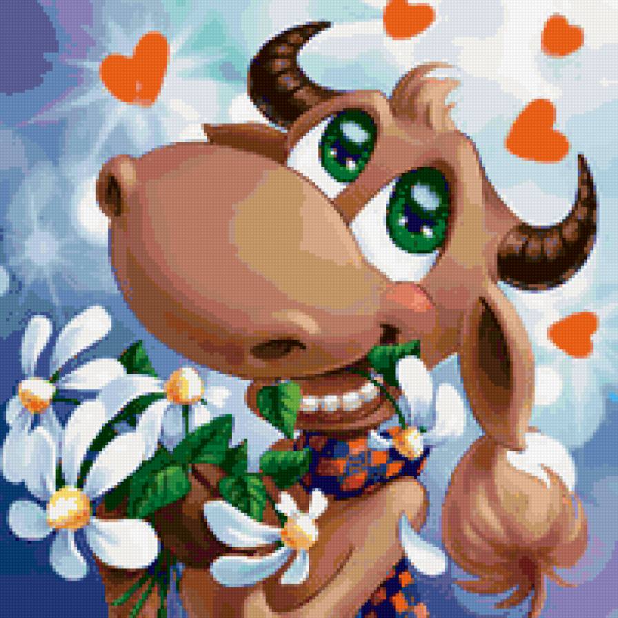 влюбленная коровка - корова - предпросмотр