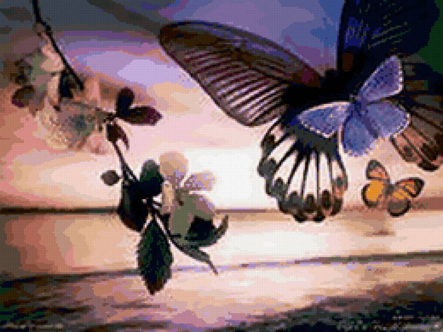 бабочки - бабочки, природа - предпросмотр