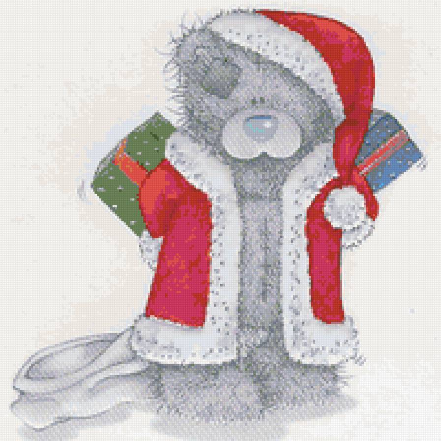 Тедди дед Мороз - мишка тедди, тедди, мишка, новый год, дед мороз - предпросмотр