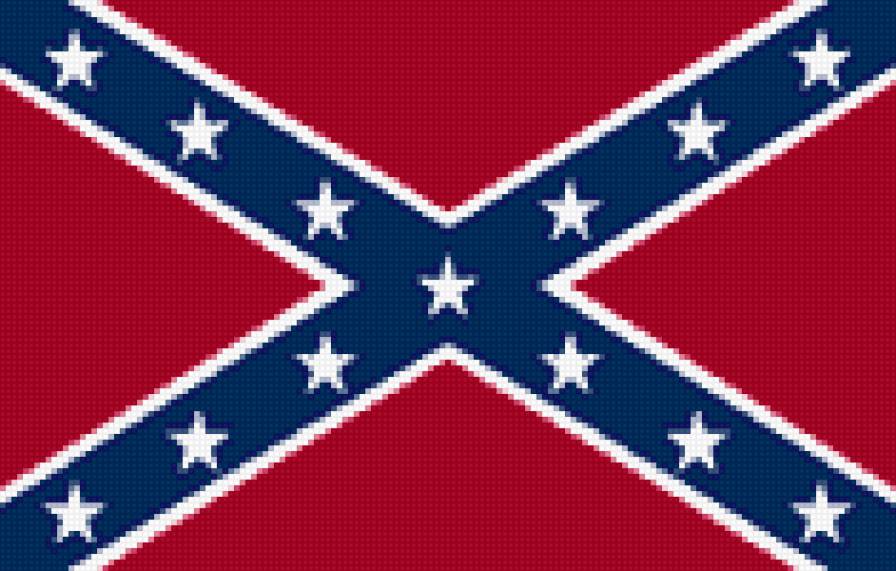 флаг конфедерации - rebel, флаг - предпросмотр