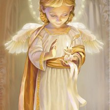 Оригинал схемы вышивки «ангел» (№139522)
