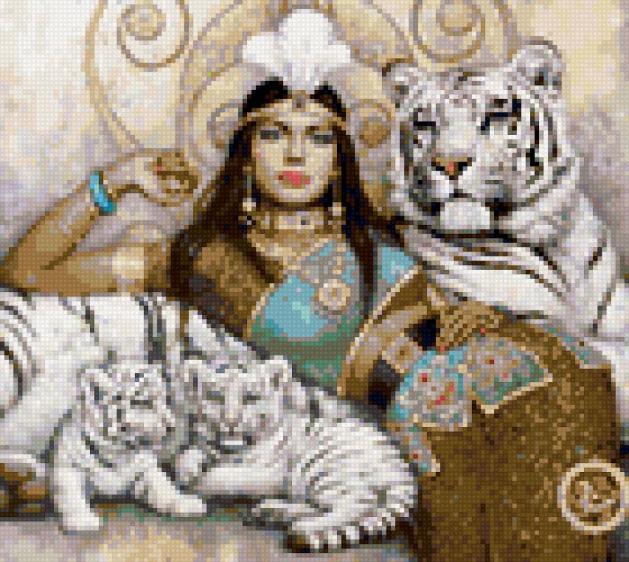 Царица и белые тигры - предпросмотр