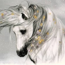 Оригинал схемы вышивки «лошадь» (№140276)
