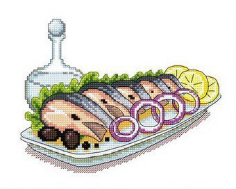 Закусочка - еда, картинка для кухни, рыба - оригинал