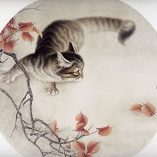 Оригинал схемы вышивки «кошки» (№140753)