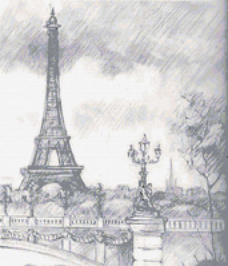 париж - картина, город - предпросмотр