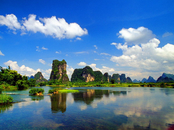 Удивительные ландшафты Китая - пейзаж, небо, китай, природа, красота - оригинал