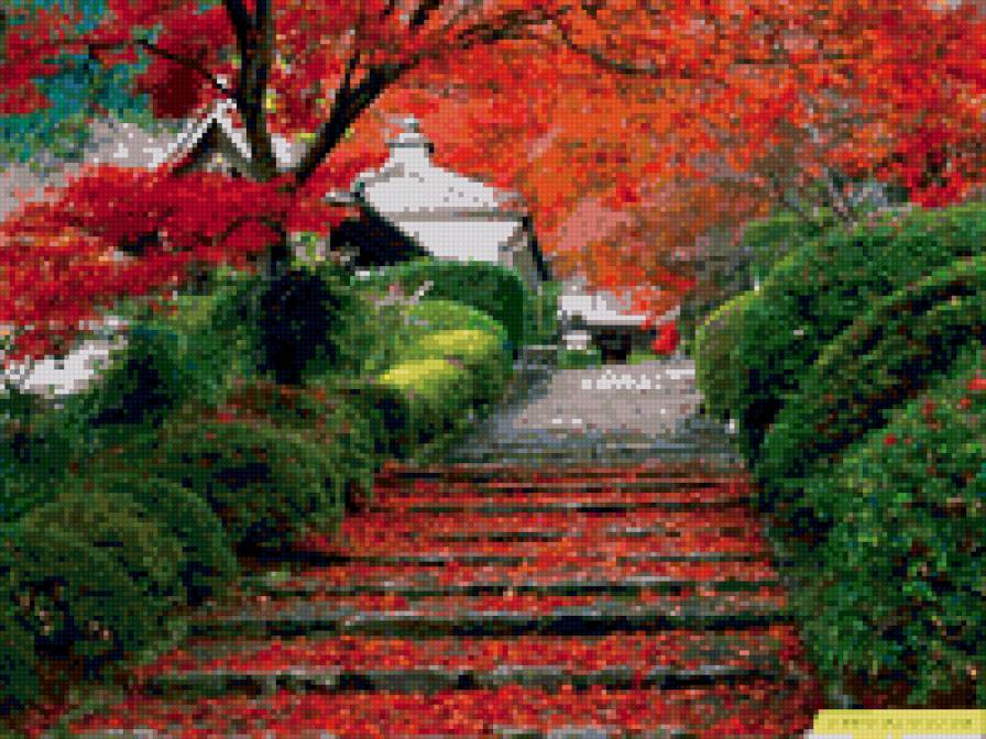 Пейзаж Японии - красота, япония, пейзаж, природа - предпросмотр