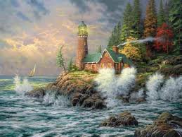 маяк - шторм, море, пейзаж, природа, маяк - оригинал