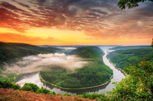 Красатищааа - туман, река, природа, пейзаж - оригинал