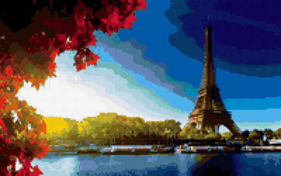 осень в париже - париж, эйфелева башня, осень - предпросмотр