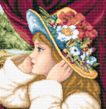 Схема вышивки «момиче с шапка»