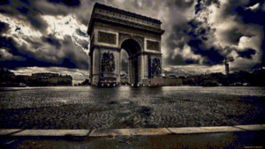 Серия "Париж" Арка - площадь, париж, франция, арка - предпросмотр