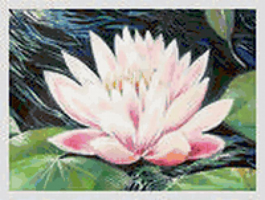 Лотос - цветок, рисунок - предпросмотр