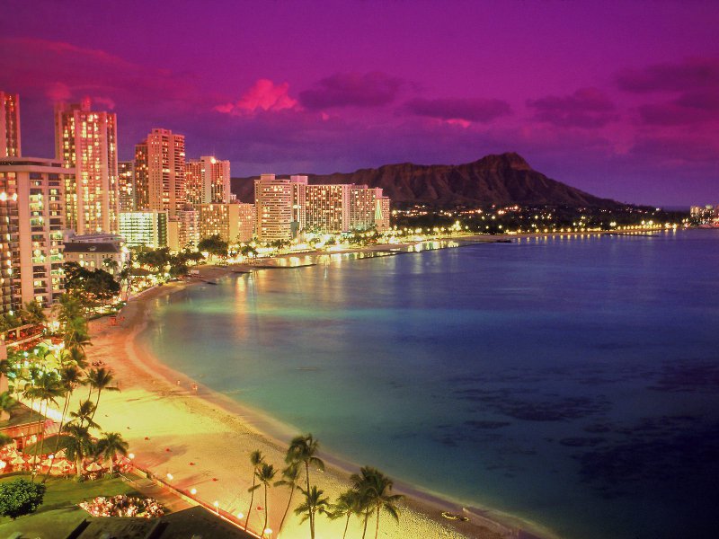 Гавайи - море, пейзаж, пляж, природа, гавайи, красота - оригинал