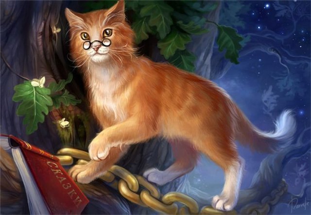 Ученый кот - животные, детям, кот, сказка - оригинал