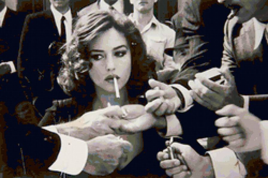 Моника Белуччи с сигаретой - актриса, красота, моника, сигарета, мужчины, женщина - предпросмотр