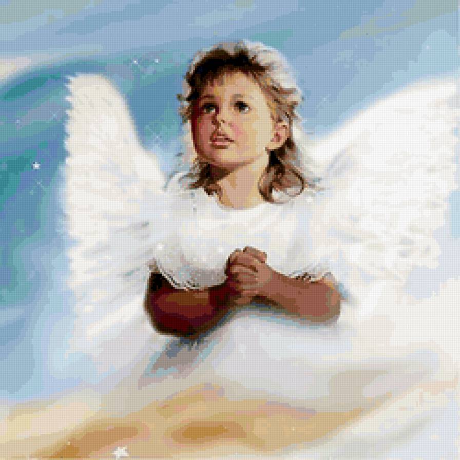 Просьба ангела - девочки, нежность, молитва, просьба, надежда, ангел - предпросмотр
