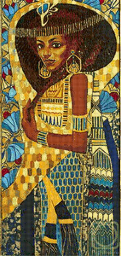 Волшебный взгляд - девушка, живопись, африка, галла абдель фаттах, египет - предпросмотр