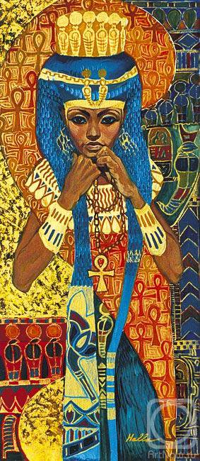 Отражение в Зеркале Вечности - девушка, живопись, галла абдель фаттах, африка, египет - оригинал