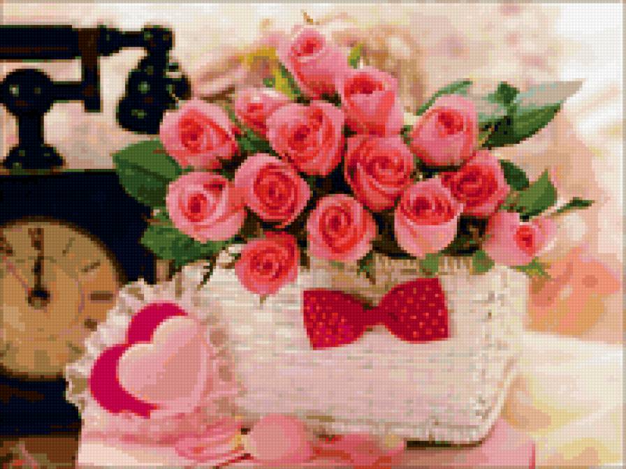 Романтика - цветы, розы и пионы, букеты, натюрморты, красота, вазы, романтика - предпросмотр