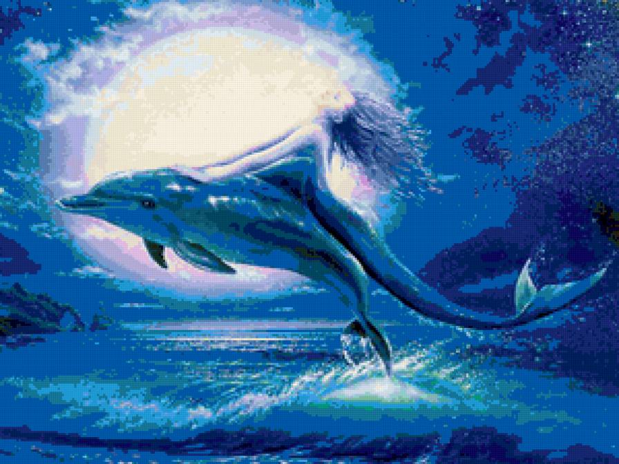 Дельфин и русалка - фентези - предпросмотр