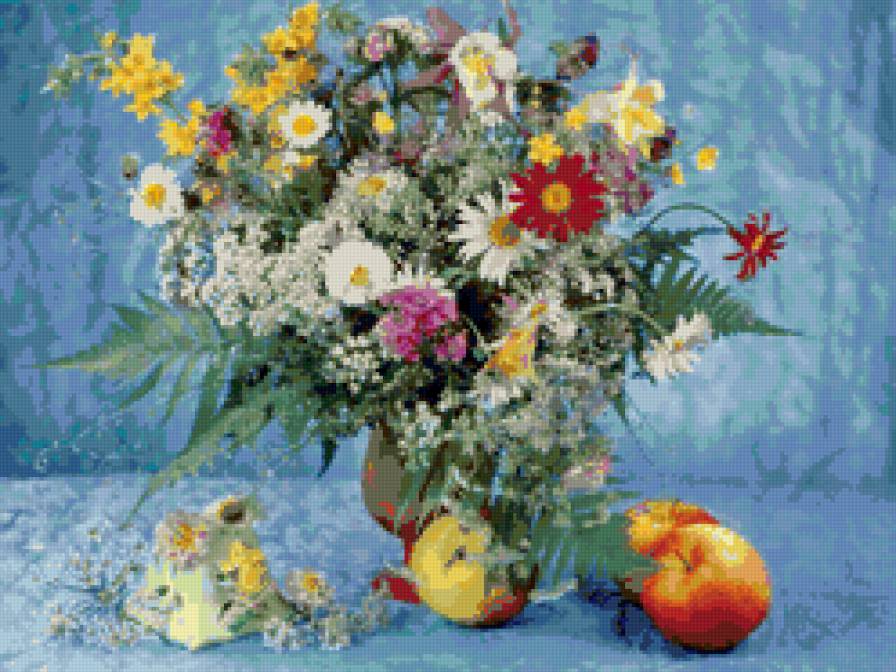 Натюрморт - натюрморты, букеты, красота, вазы, цветы, розы и пионы - предпросмотр