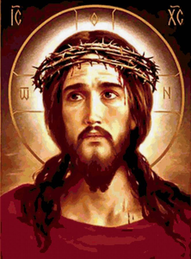 Христос в терновом венце - икона, христос, религия - предпросмотр