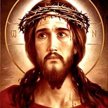 Оригинал схемы вышивки «Христос в терновом венце» (№147411)