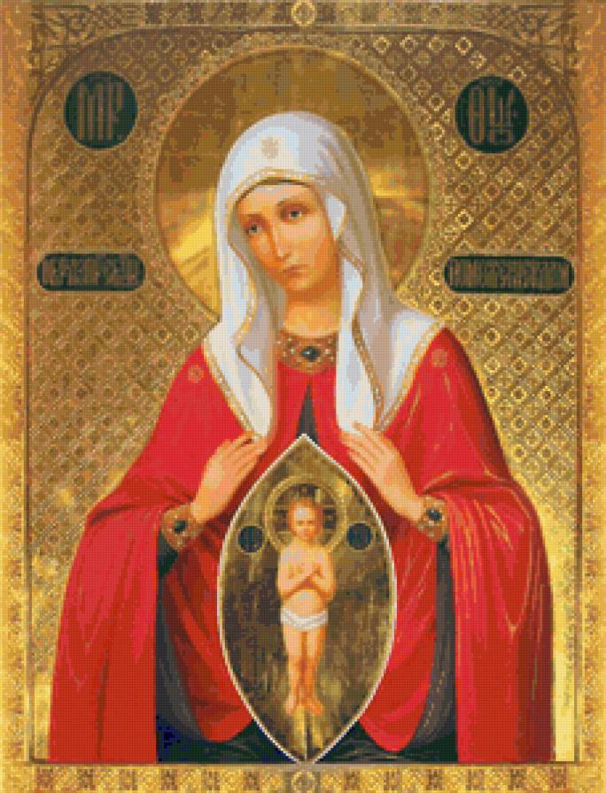 Серия "Иконы "Поможение в родах" - православные иконы, иконы, религия - предпросмотр