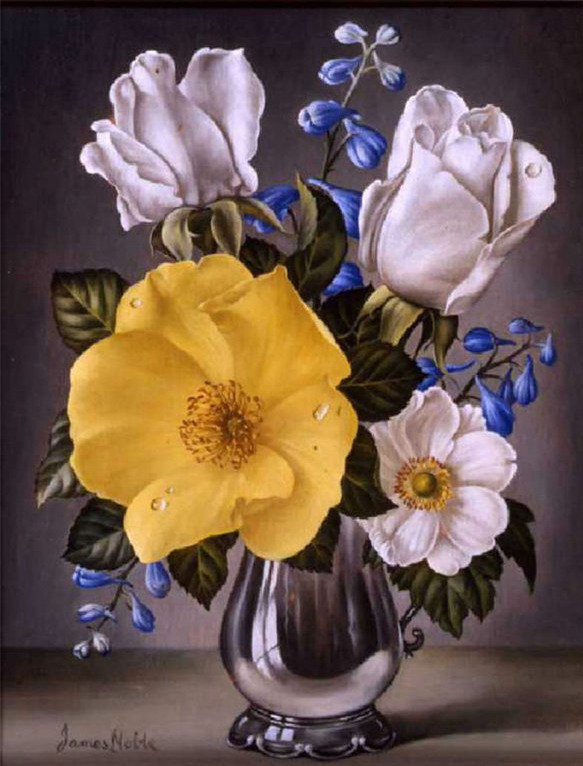 Букетик - букет, розы, ваза, цветы, шиповник - оригинал