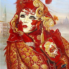 Оригинал схемы вышивки «Венецианская маска» (№148879)