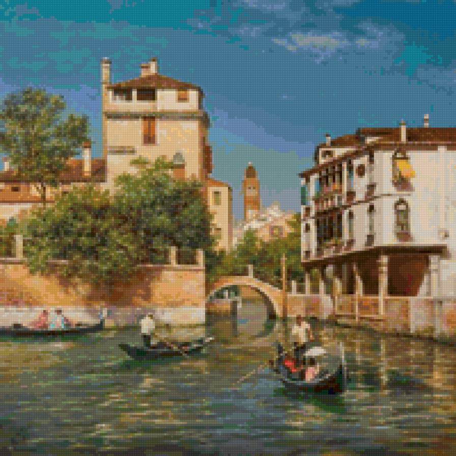 Венеция - венеция, природа, красота, пейзаж, лодки - предпросмотр