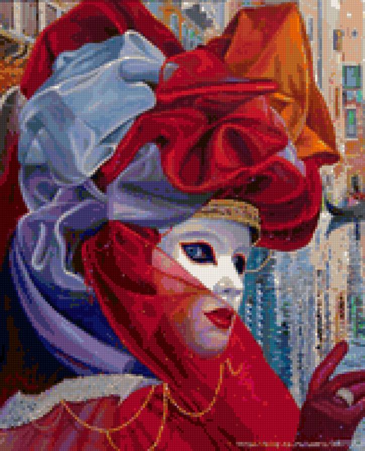 Карнавал в Венеции - девушка, карнавал, красота, маски, венеция - предпросмотр