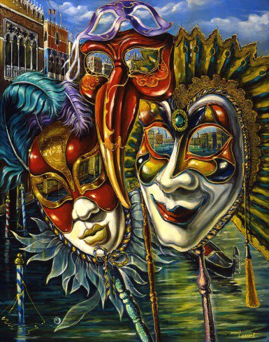 Маски Венеция - карнавал, венеция, маски - оригинал