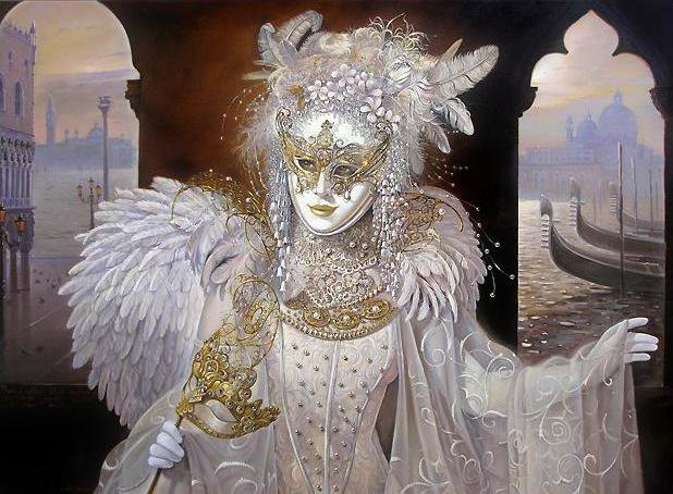 Прекрасная маска - карнавал, маска, женский образ, венеция - оригинал