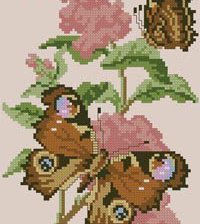 Оригинал схемы вышивки «бабочка» (№149177)