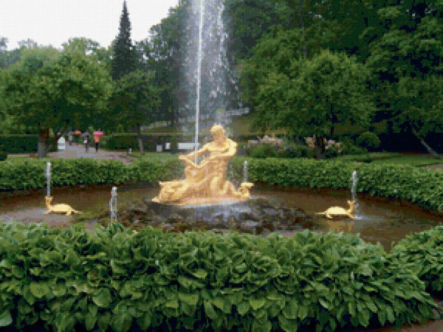 фонтан 2 - петергоф, фонтан - предпросмотр