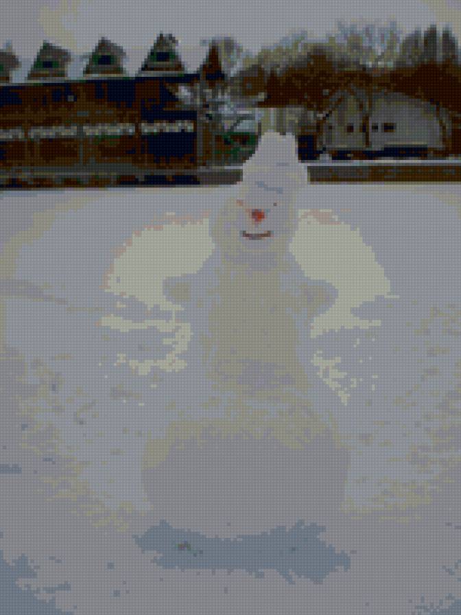 снеговик - зима - предпросмотр