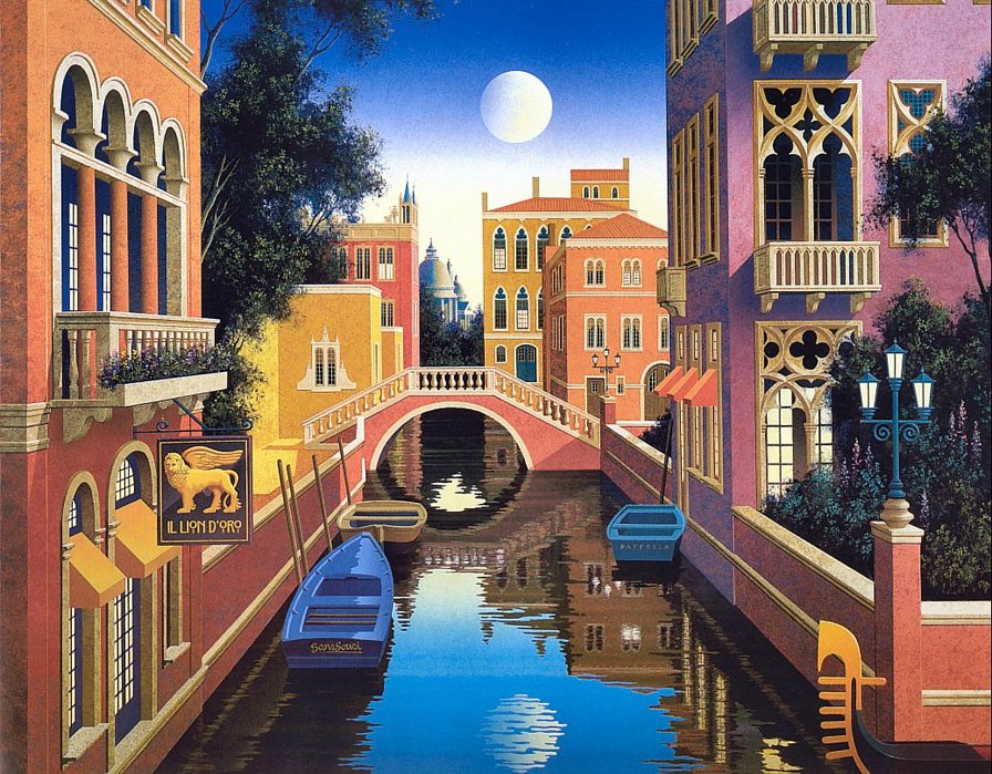 италия - вода, город, венеция, пейзаж - оригинал