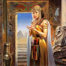 Оригинал схемы вышивки «египтянка» (№150968)