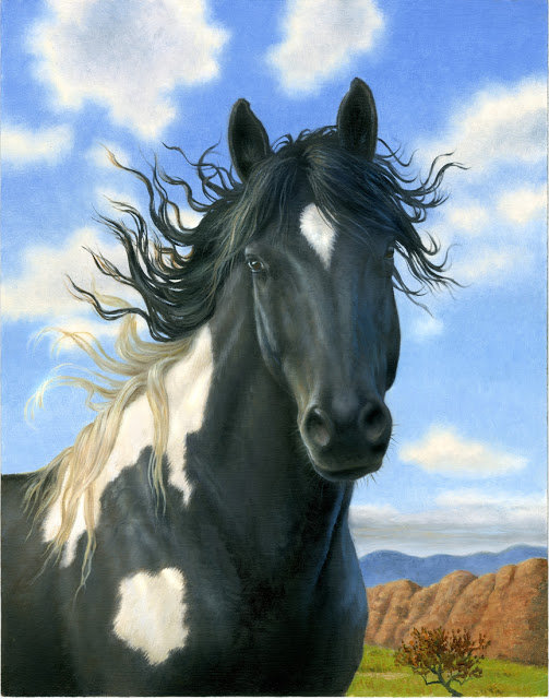 хх10 - картина, животные, лошадь - оригинал