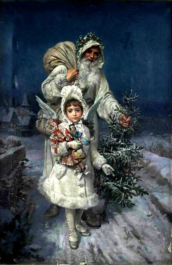 Сказка - снегурочка, подарки, гости, новый год, сказка, дед мороз - оригинал