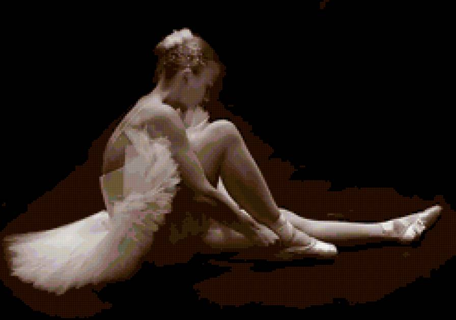 Балерина - живопись, девушка, балерина, балет - предпросмотр