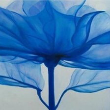 Оригинал схемы вышивки «Голубой цветок» (№152103)